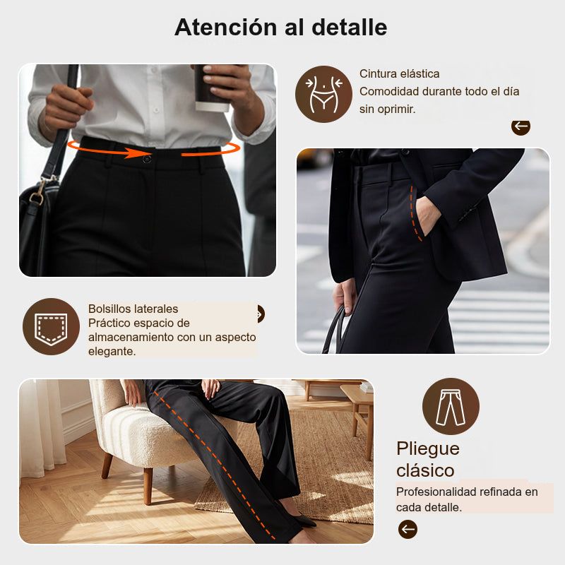 📅 Solo 3 días más: ¡50 % de descuento en todo! ⏰Pantalones de traje de mujer con cintura alta