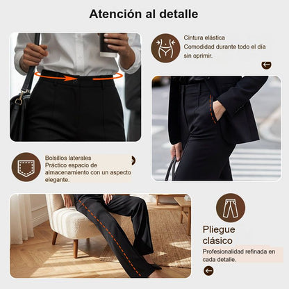 📅 Solo 3 días más: ¡50 % de descuento en todo! ⏰Pantalones de traje de mujer con cintura alta