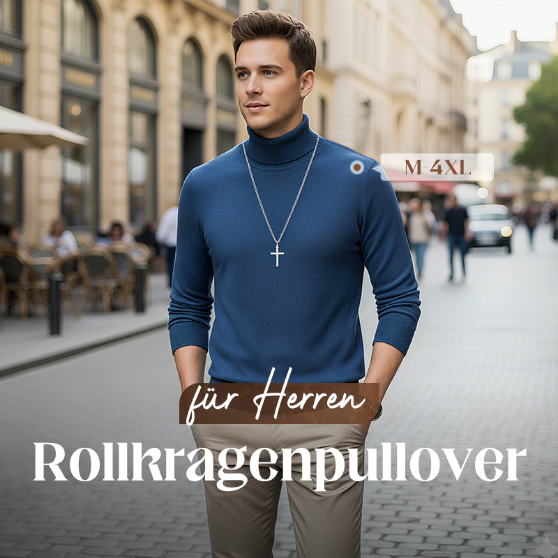 ⏳ Último día: ¡50 % de descuento en toda la gama!⏰ Jersey de cachemira premium para hombre, liso: tejido suave y agradable con un corte moderno, ideal para el trabajo y el tiempo libre 👔