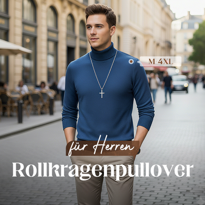 ⏳ Último día: ¡50 % de descuento en toda la gama!⏰ Jersey de cachemira premium para hombre, liso: tejido suave y agradable con un corte moderno, ideal para el trabajo y el tiempo libre 👔