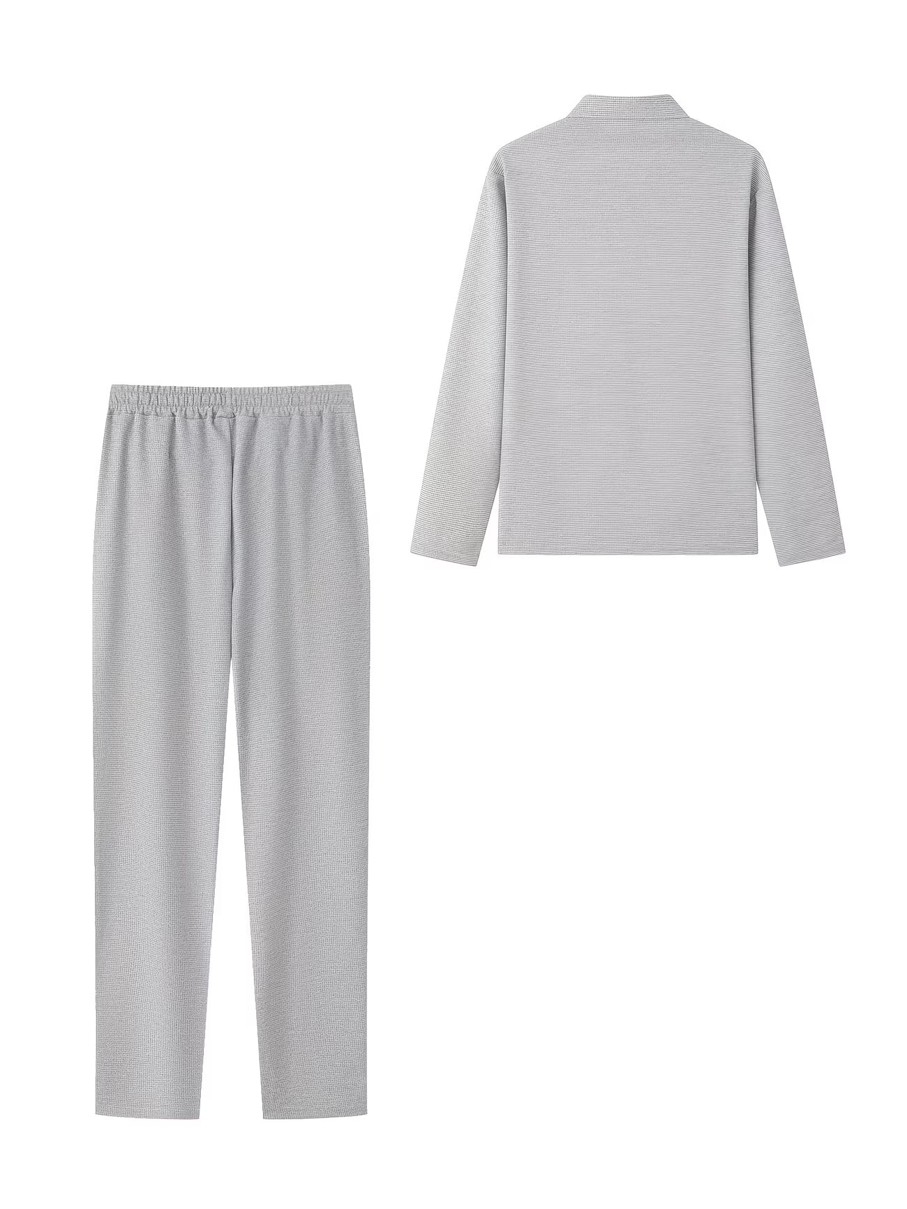 Conjunto de Ropa para Hombre – Chaqueta de Manga Larga y Pantalón Casual Versátil