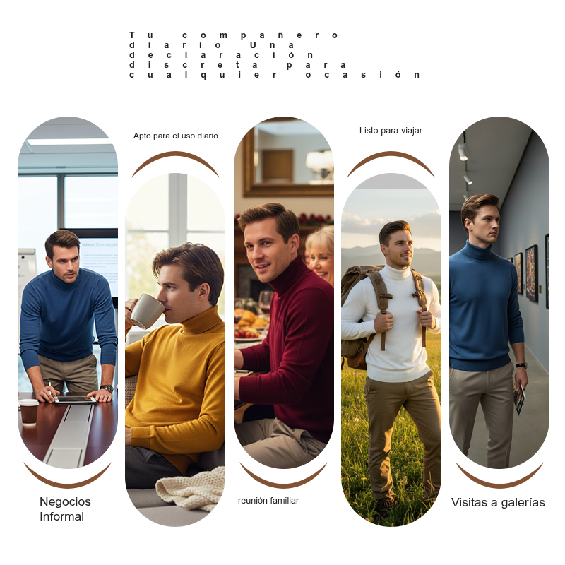 ⏳ Último día: ¡50 % de descuento en toda la gama!⏰ Jersey de cachemira premium para hombre, liso: tejido suave y agradable con un corte moderno, ideal para el trabajo y el tiempo libre 👔